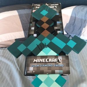 Minecraft Sword signed by NOTCH created Minecraft
